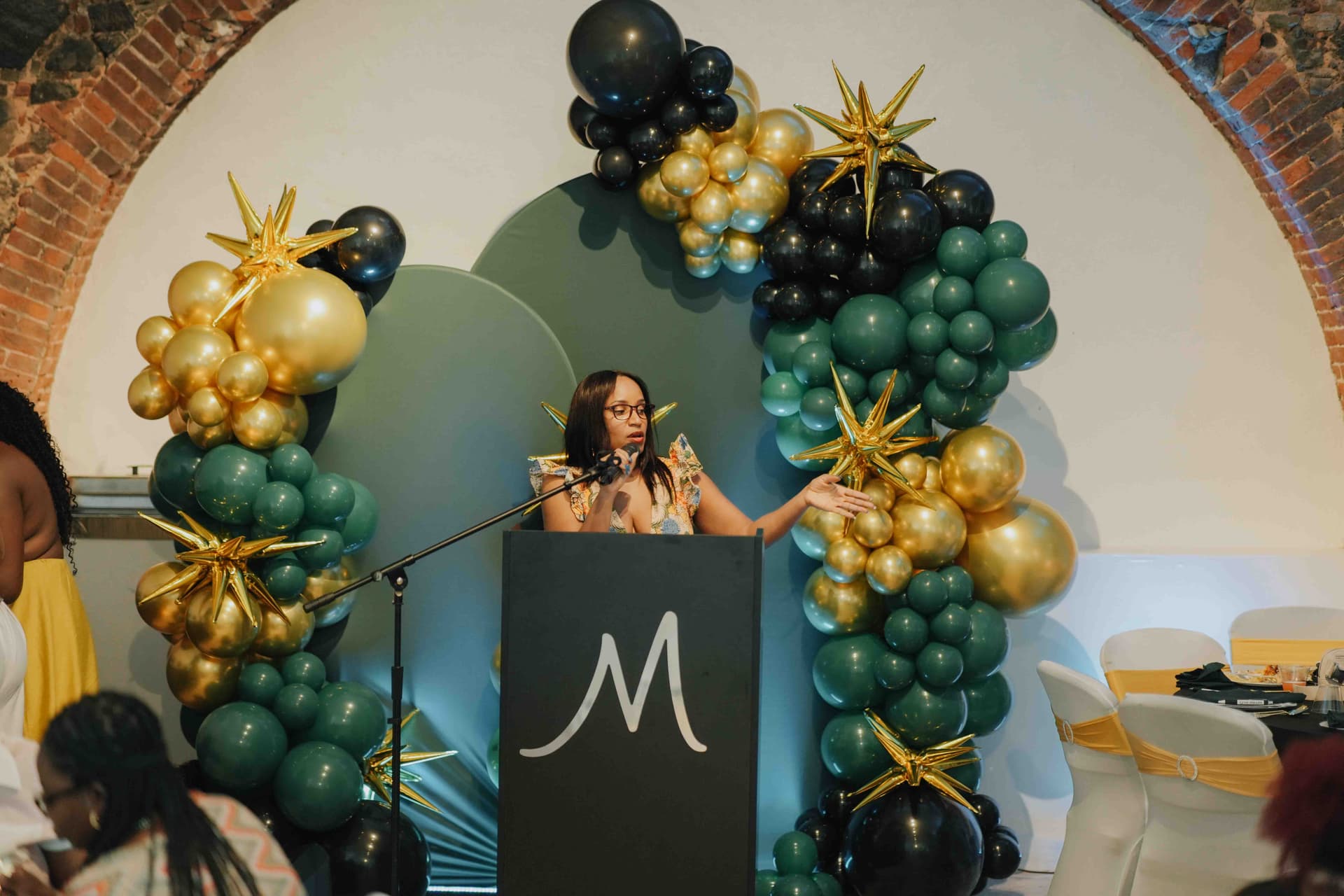 Community gathering in a cultural space